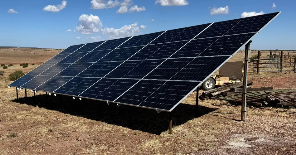 Real WMS solar install