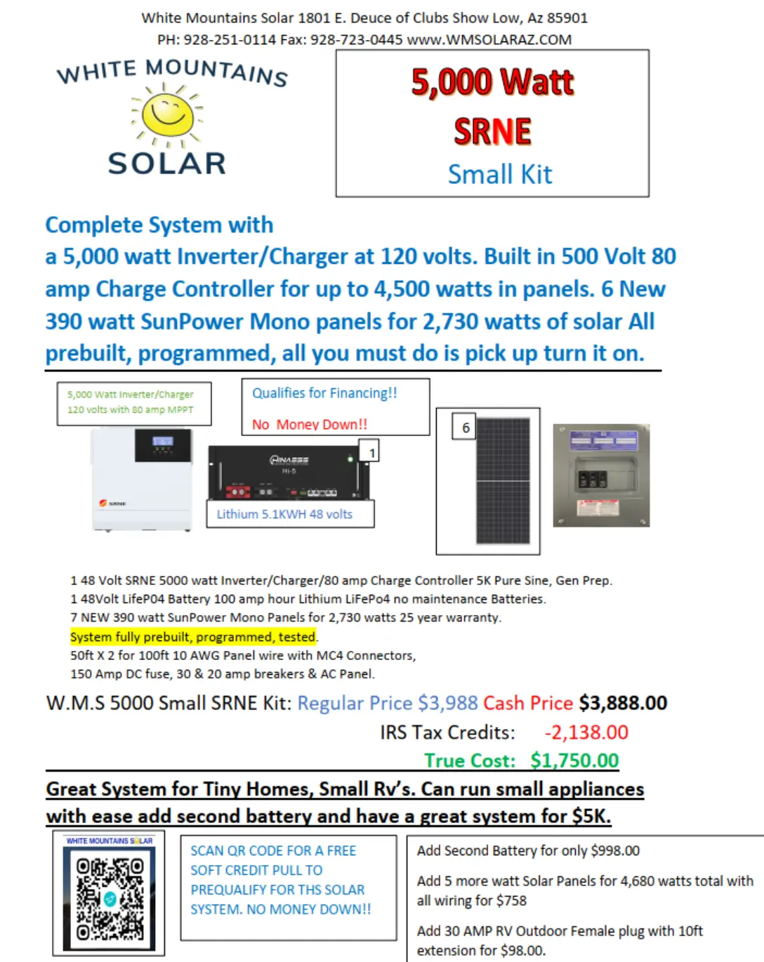 5kW SRNE Small